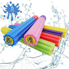 6 pistolets à eau en mousse à pompe pour piscine, plage et jeux en plein air (multicolores)