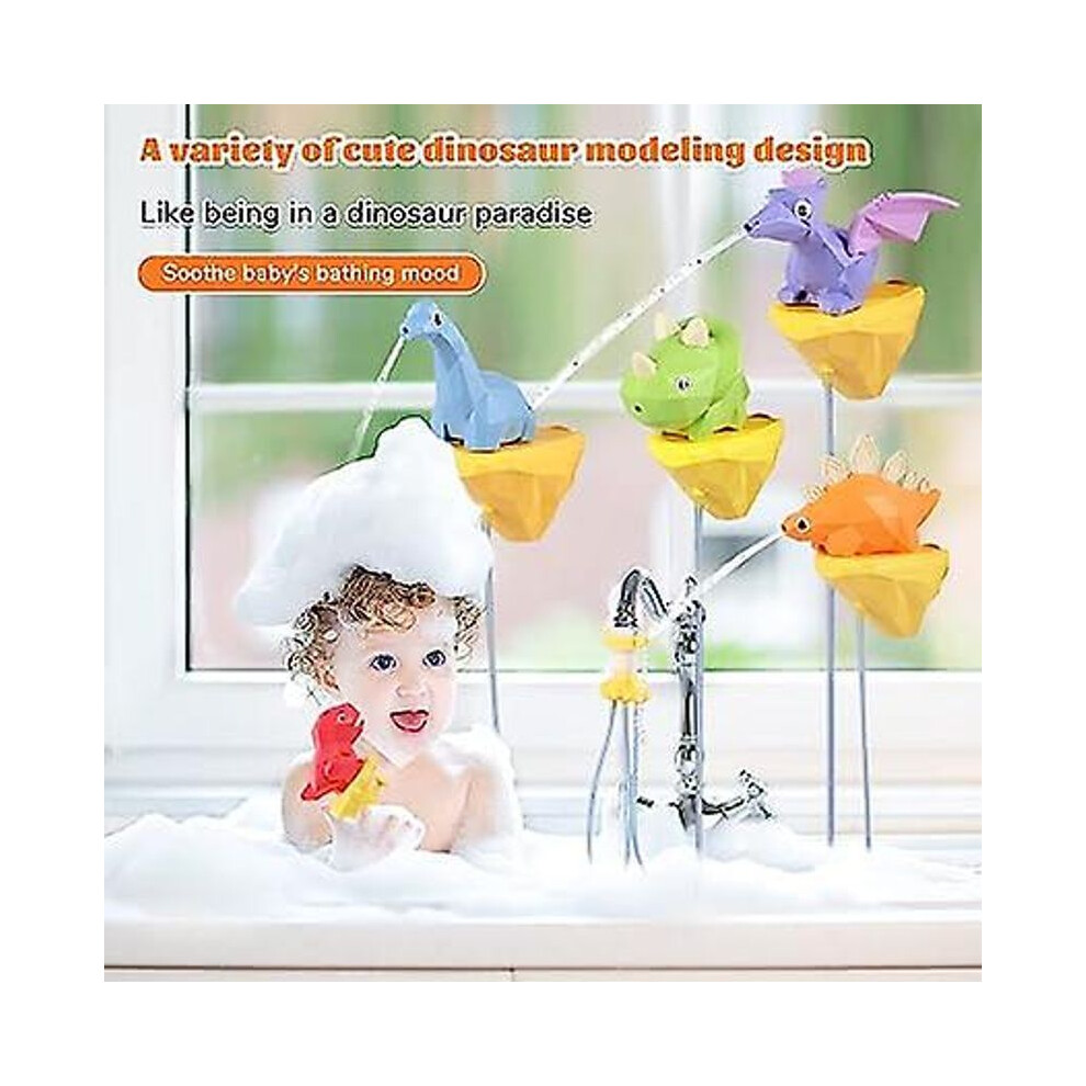Pistolet à Eau Dinosaure TINGTING - Tête Rotative, Jeu Eau Plage Piscine Enfants Pistolet Eau Plage