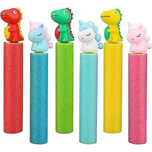 Pistolet à eau en mousse 6 pièces pour enfants et adultes, pistolets à eau et fusils de chasse pour