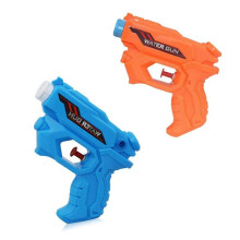 Lot de 2 pistolets à eau pour enfants, jouets d'été à pression pour piscine et jeux (bleu/orange)