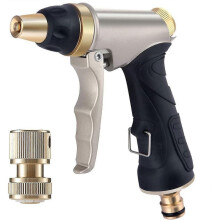 Galvanisierte Gold-Hochdruck-Wasserpistole, multifunktionale Autowaschwasserpistole für den Haushalt,
