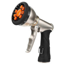 Autowaschwasserpistole aus Metall mit 9 Funktionen, einzelne Wasserpistole