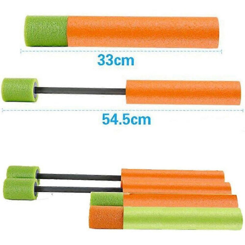 6 pistolets à eau, mini pistolets à mousse (33 cm) 1