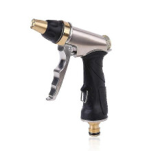 Pistolet à eau haute pression en métal, débit d'eau réglable à 100 % et puissant pour le lavage et l'arrosage