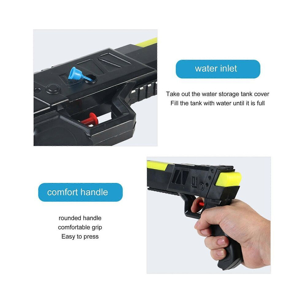 Pistolet à Eau électrique 2 Pièces – Longue Portée, Mode Manuel/auto, Réservoir Transparent, Pour Piscine Et Plage
