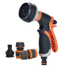 Pistolet d'arrosage haute pression pour jardin, 8 modes d'arrosage