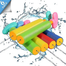 Lot de 6 pistolets à mousse pour piscine et plage