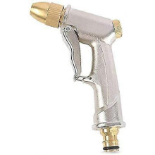 Pistolet d'arrosage en métal, pulvérisateur de jardin haute pression, bouton de contrôle de débit facile