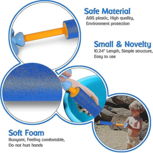 Lot de 6 pistolets à mousse pour piscine et plage 2