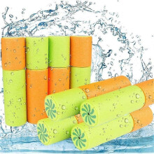 Lot de 8 pistolets à eau pour enfants, 16 cm, couleurs mélangées, en mousse, jouets de plage, pistolet