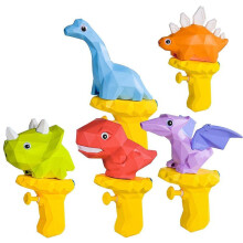 Pistolets à eau lumineux dinosaures pour enfants – Lot de 5 mini-pistolets à eau de dessin animé pour