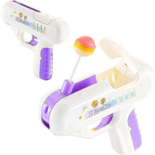 Pistolet à bonbons, pistolet à sucettes, jouets sucrés, pistolet de rangement léger pour sucettes, rose