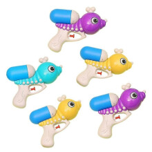 Lot de 5 pistolets à eau de dessin animé pour enfants, jouet d'été, idéal pour les bords de mer