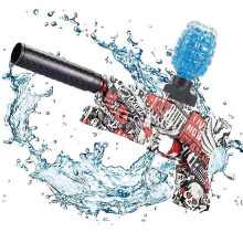 Pistolet à eau graffiti, pistolet de combat extérieur, jouet d'extérieur pour garçon, pistolet à éjection,