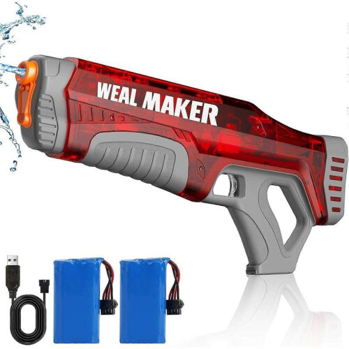 Pistolet à Eau électrique Balakaka 2025 – Portée 39FT, Auto-succión 300+ Tirs, Capacité 1000ML, étanche – Été