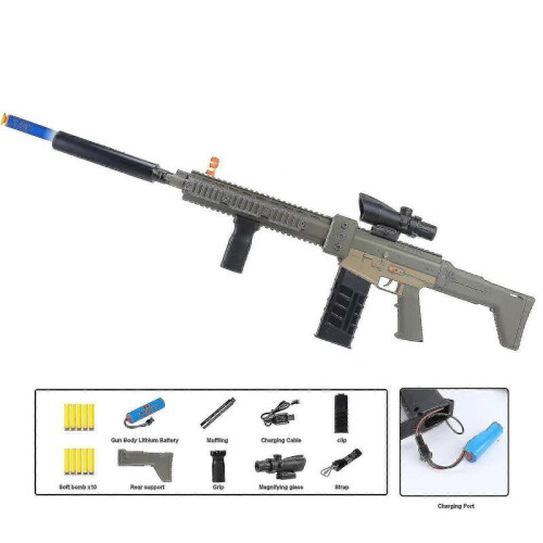ZWOOS - Pistolet à Fléchettes Souples - Set Complet Avec 80 Fléchettes, 2 Pistolets, Cible Et Lunettes De Sécurité - Dès 8 Ans