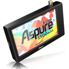 Aspure Pocket 5 Inch Portable FM Digital DVB-T2 HD Screen Freeview LED Mini TV Built-in Recharge Battery Television/Monitor for outdoor
