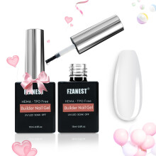 Fzanest Builder Nail Gel Hema & TPO gratuit 15ml *2 PC -uri limpezi?i gel dur pentru unghii ngro?area unghiilor ntaritor perie de extensie pe g