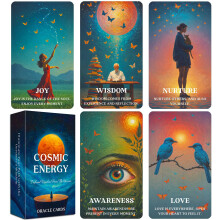 Gzxinke Cosmic Oracle Cards Message Message Oracle Cards para principiantes Fuerza interna Gua espiritual Oracle Deck Sabidura universal para l