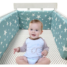 (A18) Bumpers for Cot Bed, Breathable Safe Cot Liner, Comprehensive Protection Baby Bumper, for Baby Boys And Girls