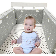(A23) Bumpers for Cot Bed, Breathable Safe Cot Liner, Comprehensive Protection Baby Bumper, for Baby Boys And Girls