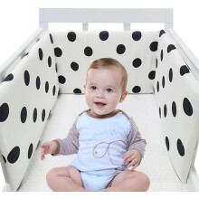 (A26) Bumpers for Cot Bed, Breathable Safe Cot Liner, Comprehensive Protection Baby Bumper, for Baby Boys And Girls