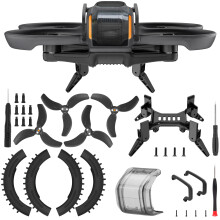 Craznick Avata 2 Accessoireset - met Propellers Gimbal Bumper Guards Protector Geluidsarme Blades Spider Landingsgestel Camera Lens Cover voor DJI Av