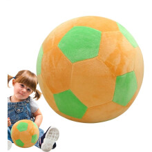 (Green Orange) Soft Footballs For Kids Indoor, Soft Plush Football Pillow, Stuffed Soccer Ball Toy, Sports Ball Soccer For Kids Children, For Fun Relax