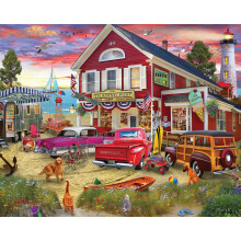 Puzzle White Mountain The Trading Post Summer Puzzles 1000 dielikov Pl pre dospel ch, star ch rodicov a rodinu