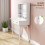 Homcom HOMCOM Dressing Table with LED Lighted Mirror and Cushioned Stool White 6
