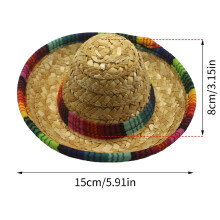 (B) Divertidos sombreros mexicanos para actuaciones, carnaval, fiesta de Halloween, sombreros divertidos con bolas