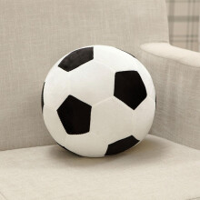 (Black and White) Plush Football Toy, Football Cushion, Soft Soccer Ball, Soccer Ball Pillow, 20cm Soccer Ball Stuffed Toy
