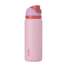 Owala FreeSip Insulated Stainless Steel Water Bottle with Straw for Sports and Travel  BPA-Free Sports Water Bottle  32 oz  Pink  Angel Food Cake