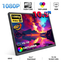 10.5 Inch Portable Monitor 60HZ For Gaming Office sRGB 1080