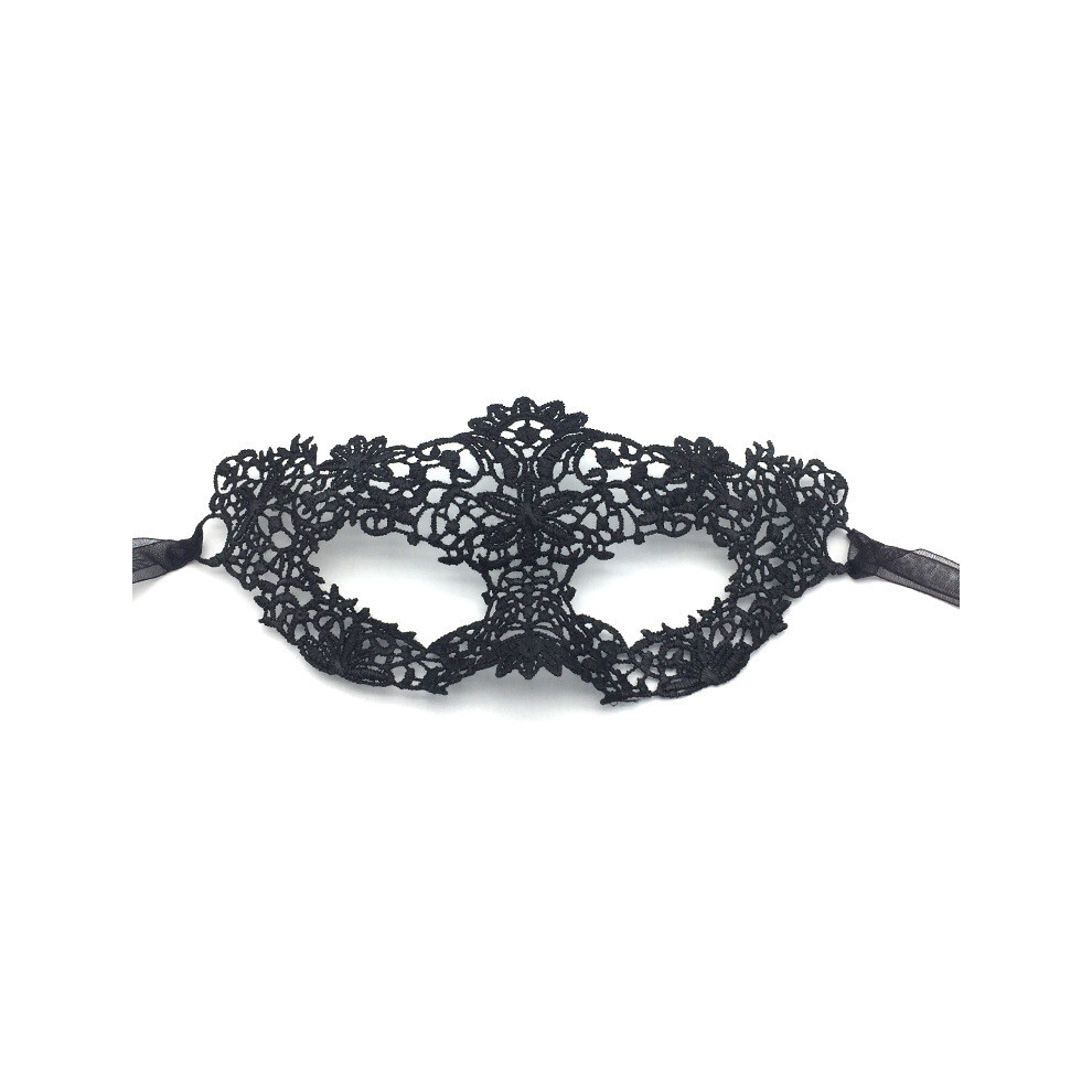 (Black) Mask Lace Costume With Gold Silver Embroidery For Cosplay Party Halloween And-image-OPC-PHPPFZQ-NEW