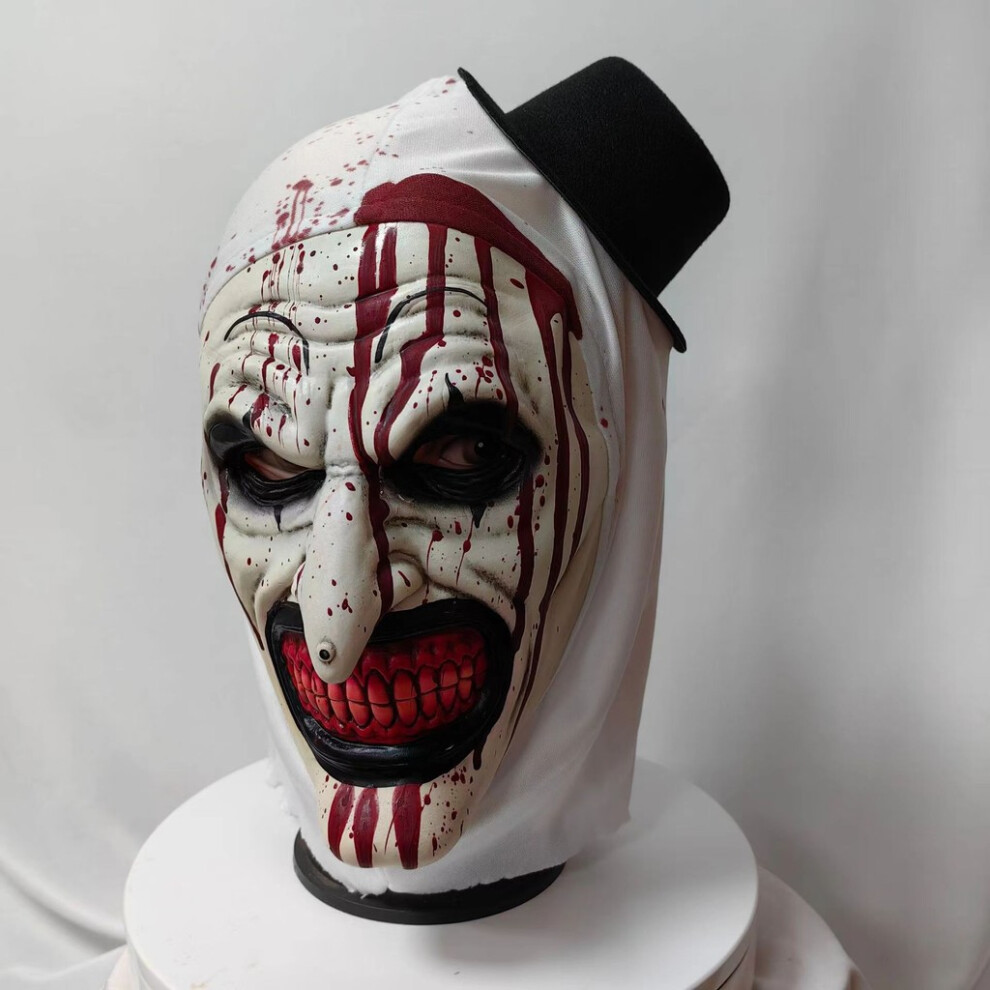 (Blood ) Terrifier Clown Latex Mask For Halloween Festival Cosplay Decoration And Event