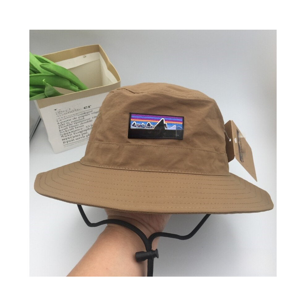 (Khaki) Fishermans Summer Neutral Hat Mountain Embroidery Decoration Outdoor Hat Sun-image-OPC-PHPPGQH-NEW