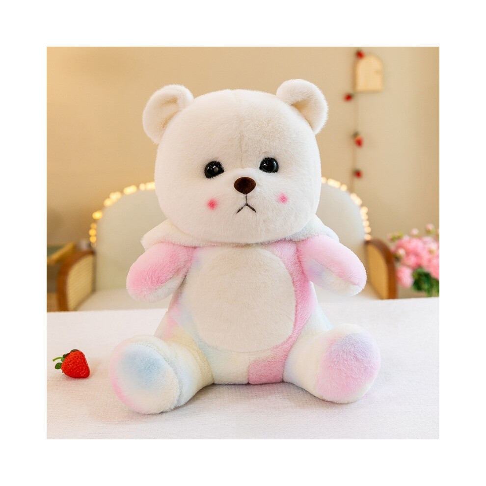 (85cm) Tie Cute Dye Colored Teddy Bear Plush Toy Pillow For Childrens Bedroom Gift And-image-OPC-PHPPHCV-NEW