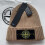 (Tan) Knitted Hat Winter Outdoor Windproof Cold Proof Compass Warm Hat Decoration 1