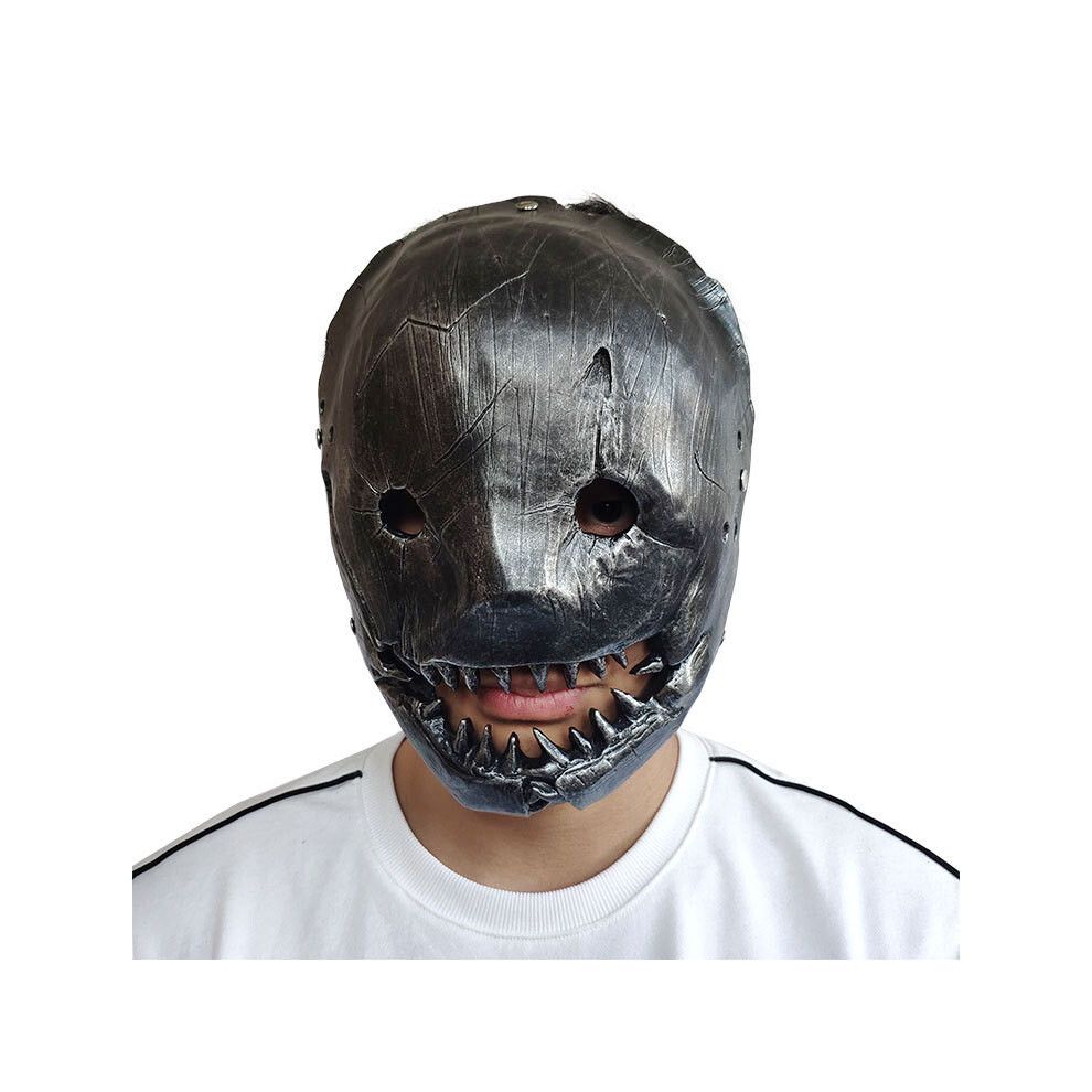 (Silver) Daylight Dead By Terror Butcher Resin Mask Trick Prop Christmas And Halloween