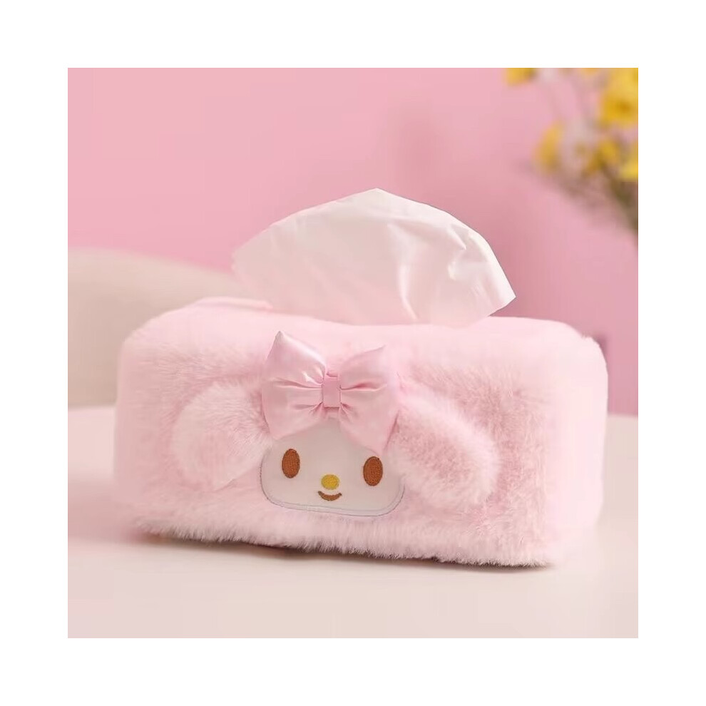 (Pink Large) Sanrio Cartoon Melody Tissue Box Holder Cute Animal Design Decor Bedroom For-image-OPC-PHPPN8M-NEW