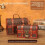 (Retro Lock Set ) Dragon Pattern Retro Wooden Storage Box With Metal Lock For Desktop Storage 1