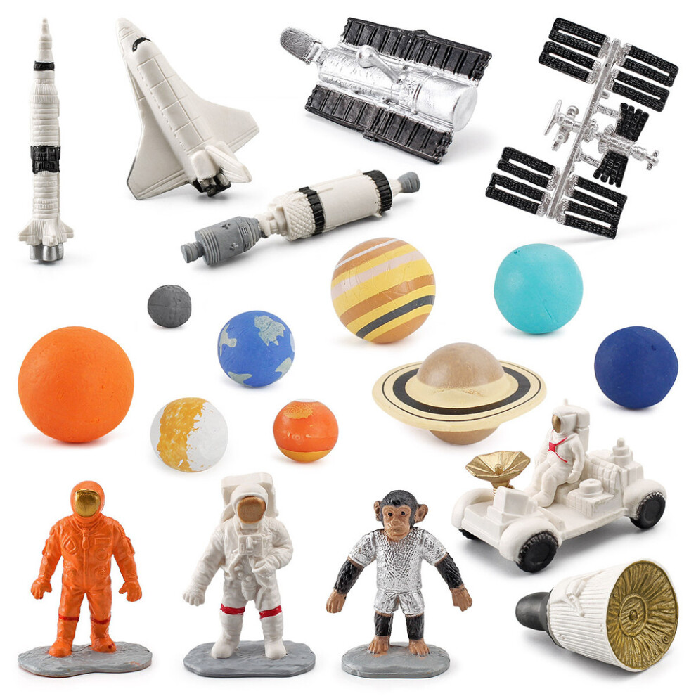 Rocket Simulation Satellite Space Cabin Space Nine Planets Space Ornament Model