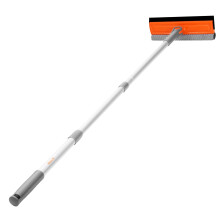 Eazer 46'' Professional Window Cleaner Tool 2-in-1 Rotatable Squeegee for Window Cleaning Kit Window Washing Equipment Kit with Threaded Extension