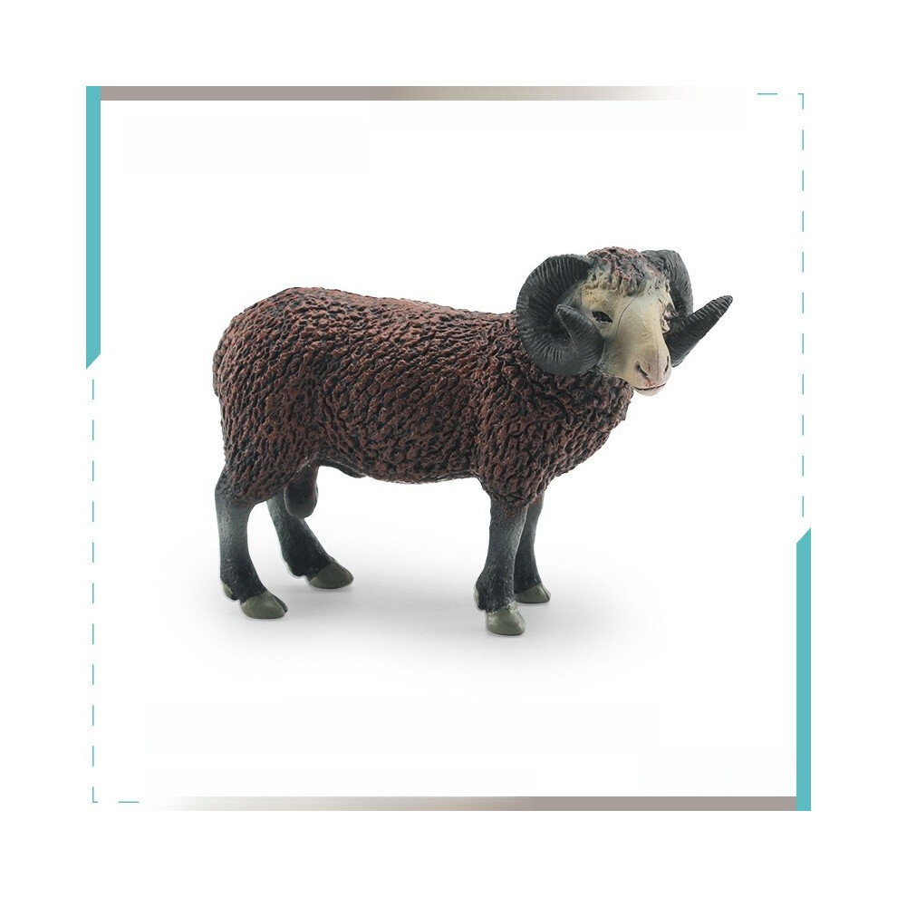 (Male Black Sheep) Simulation Black Sheep Goat Lamb Poultry Farm Animal Models Toys Ornament-image-OPC-PHPPTCD-NEW