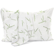 Utopia Bedding Bamboo Viscose Waterproof Pillow Protector Zippered (2 Pack) King - Bed Bug Proof Pillow Encasement 20 x 38 Inches