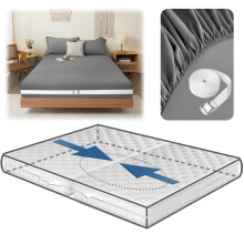 Consss 33ft Long Twin to King Bed Converter + 88 * 78 * 11"""" Bed Sheet Bed Bridge Twin to King Converter to Make A King Twin Bed Connector Kit N