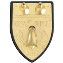 OOK 55005 Ganci per quadri Ganci artistici Design a scudo Ganci per quadri riutilizzabili in ottone 50 libbre (2 set)
