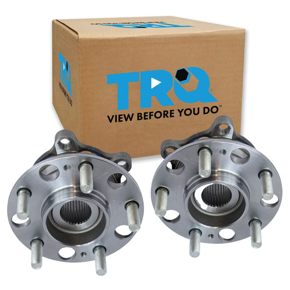 Trq Rear Wheel Hub Bearings Assembly Set Compatible With 2011-2016 Hyundai Equus 2009-2014 Genesis 2010-2016 Genesis Coupe 2015-2017 Kia K900 191213520406