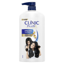 Clinic Plus Sterk & Lang Shampoo 1 L, Met Melkeiwitten & Multivitaminen voor Gezond en Lang Haar